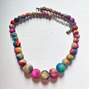 Plunder Jewelry Multi-Color Wrapped Bead Necklace BRAND NEW 20"-30" ADJUSTABLE